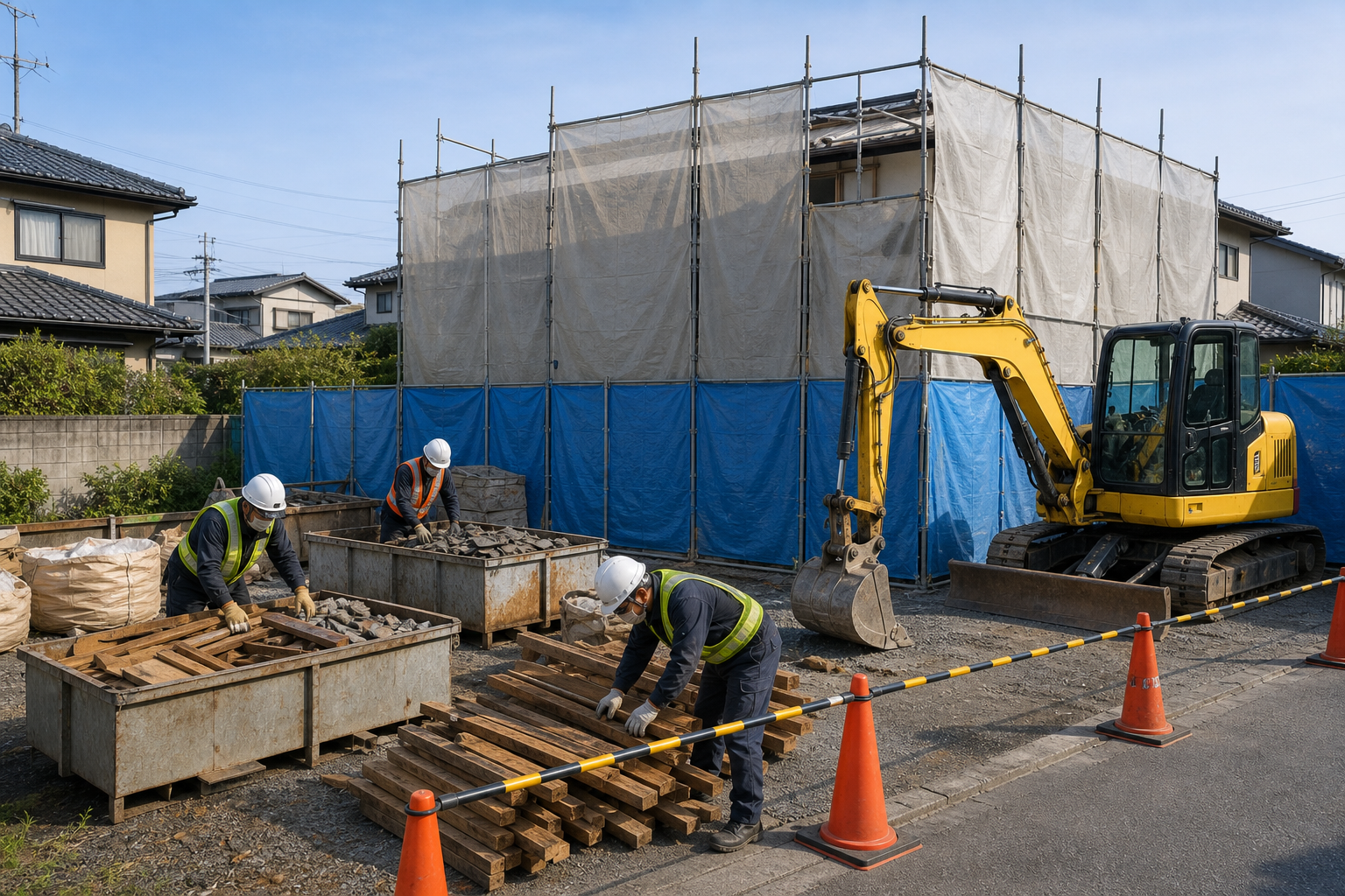 可児市 木造2階建て住宅の解体（残置物撤去含む）のご相談（モデルケース）（イメージ画像）